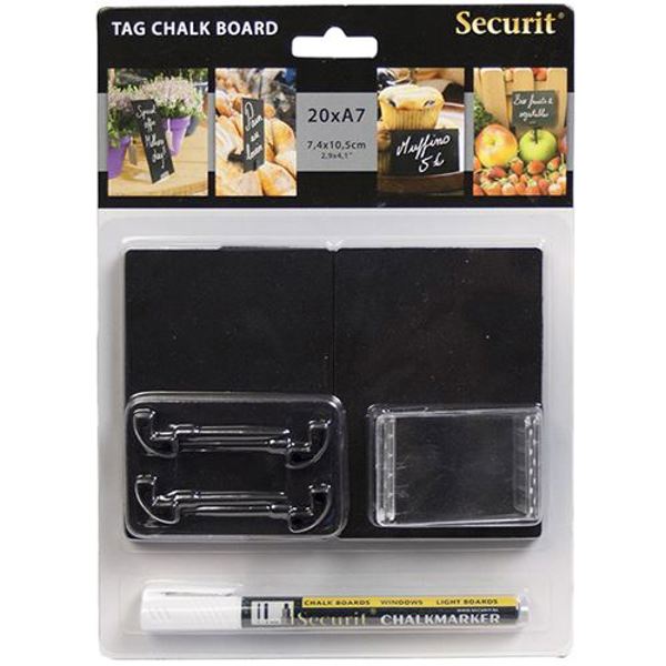 American Metalcraft TAGA7WT Chalk Card 4x3 20 Pack