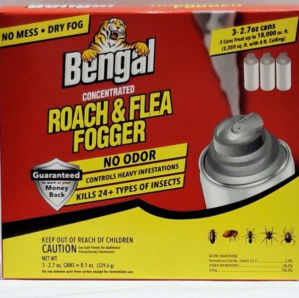 Bengal Chemical 55201 Roach and Flea Fogger 16 Oz Aerosol Can Insecticide