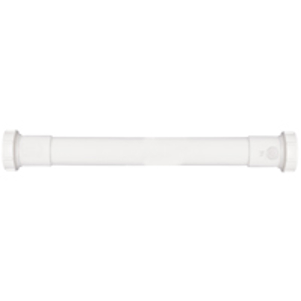 Plumb Pak PP42-16W Double End Extension Tube 1-1/4 In x 16 In Slip Joint Plastic White