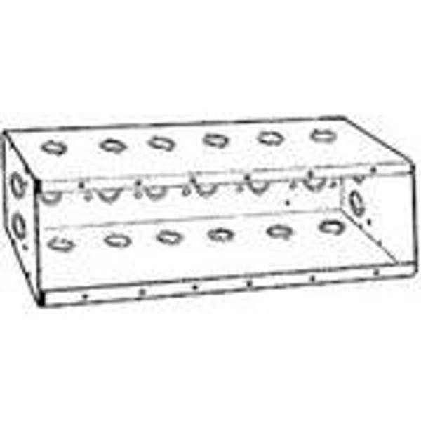 BELL WEATHERPROOF 960 Galvanized Device Box 2-1/2 In Deep 6-Gang