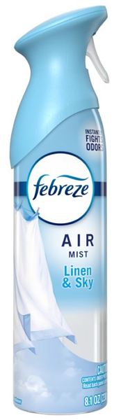 Febreze 3077219938 Air Freshener 8.1 L Linen Sky Aerosol Can