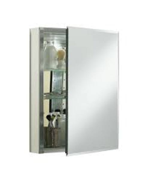 Kohler CB-CLC2026FS Single Door Medicine Cabinet 20 In X 26 In Silver Aluminum