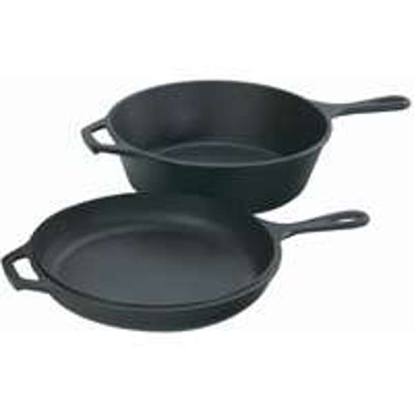 Lodge LCC3 Combo Cooker 3 Qt Cast Iron Pre Seasoned
