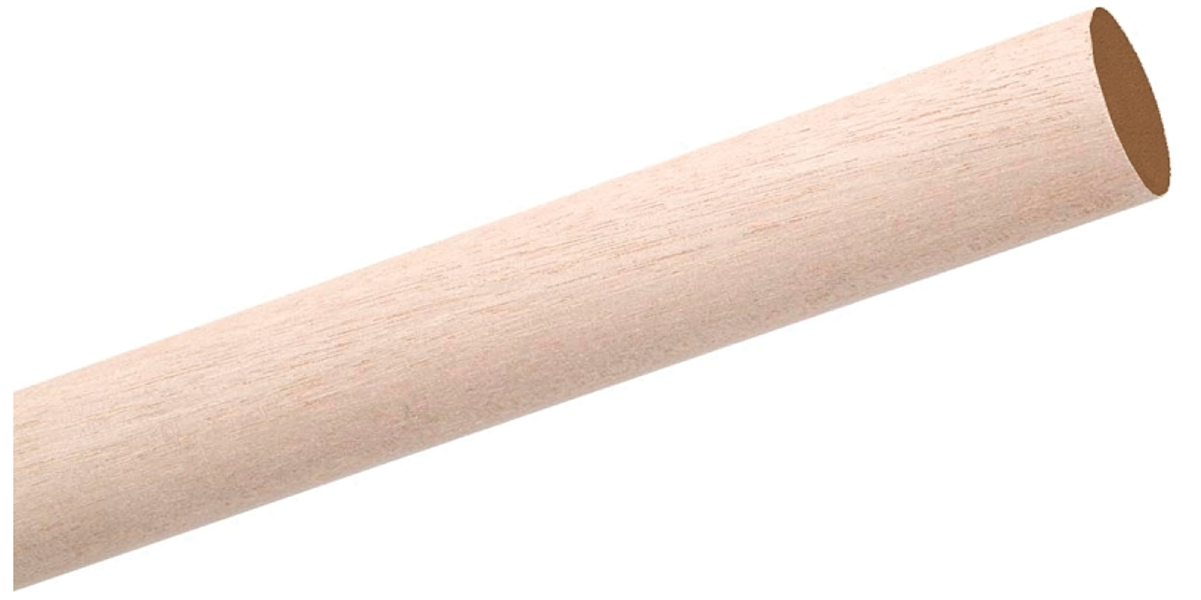 WADDELL MFG CO 6310UB Round Hardwood Dowel 36 In 5/8 In Brown