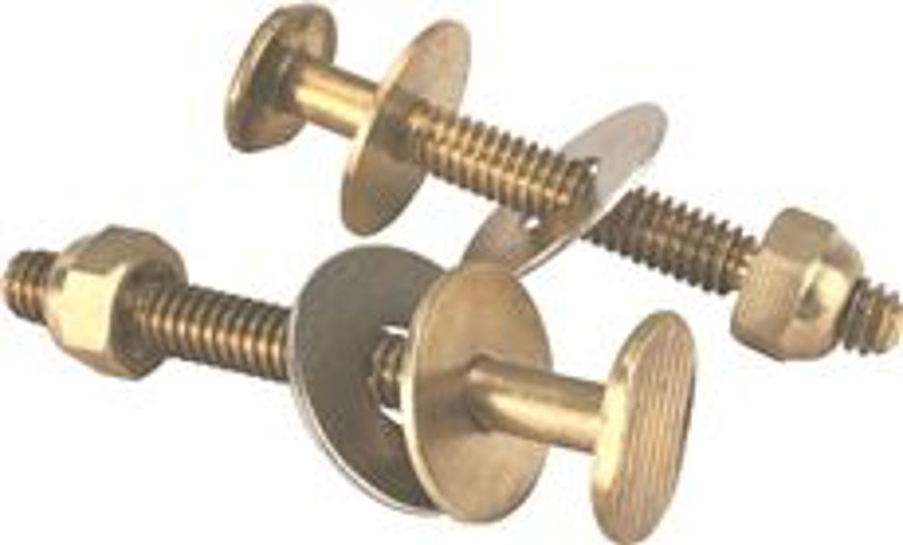 Barnett Brass & Copper 191108 Closet Bolts 5/16 In x 2-1/4 In Brass
