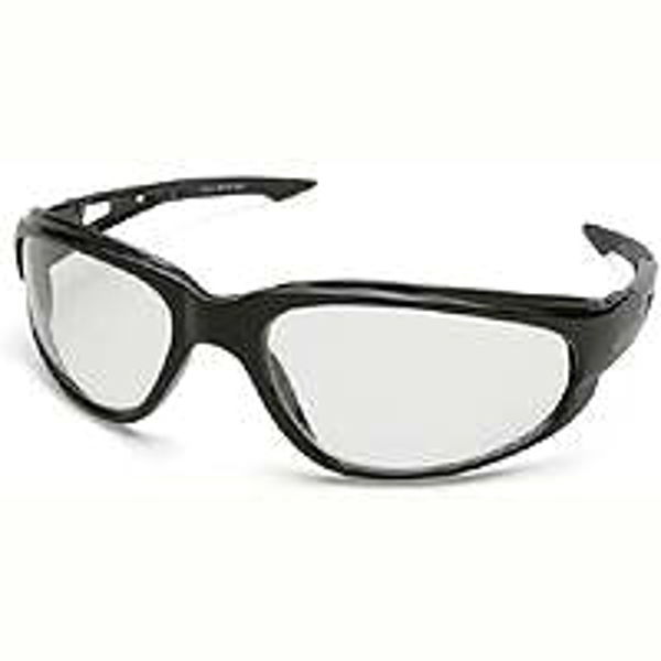EDGE EYEWEAR SW111 Safety Glasses Black Clear Lens