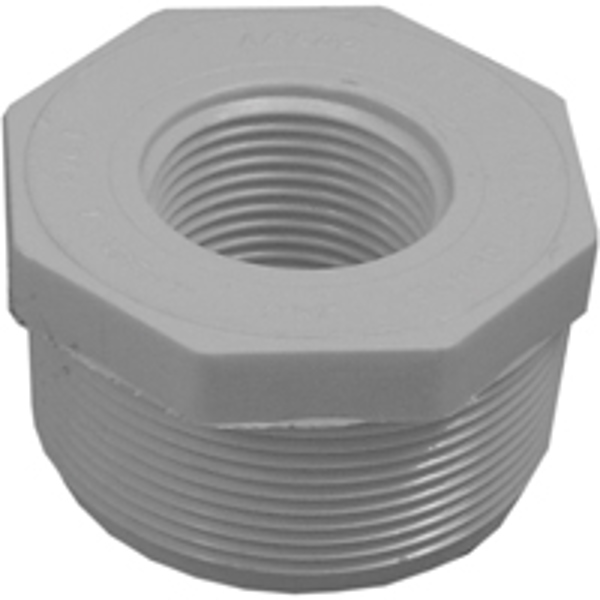 Genova Products 34320 Reducing Bushing 2 X 1 In PVC White