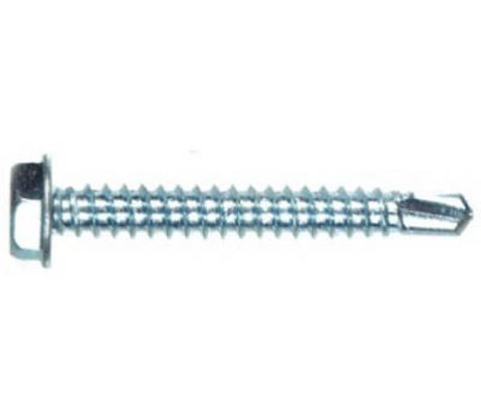 Hillman Group 560376 Hex Washer Head Screw 1/4-14 X 1 Phillips/Flat Head