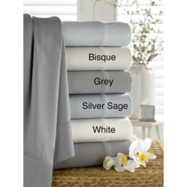 Kassatex BMB-KSS-SSA Bamboo Collection Sheet Set Organic Rayon Silver