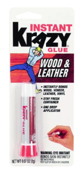 Elmer's KG82148R Krazy Glue 0.07 Oz Wood and Leather Adhesive Clear
