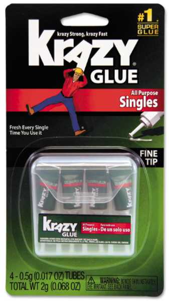 Elmer's Products KG58248SN Krazy Glue 4 Ct 0.5 G All Purpose Adhesive