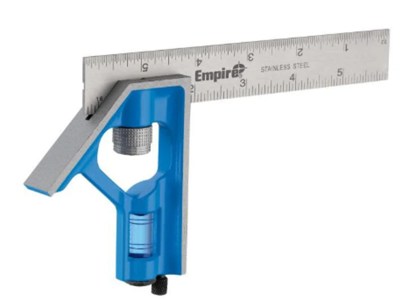 Empire Level E255 Combination Square 6 In Stainless Steel