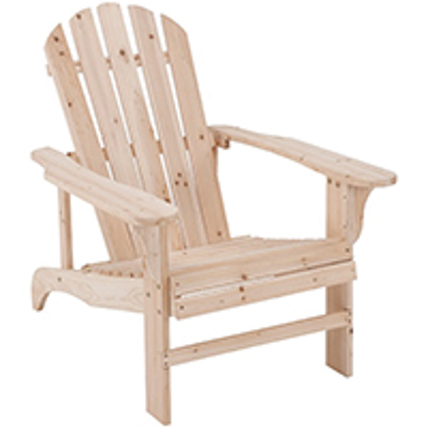 Seasonal Trends JN-16N Adirondack Chair Natural 5-1/4 X 20-1/2 X 36-3/4 In