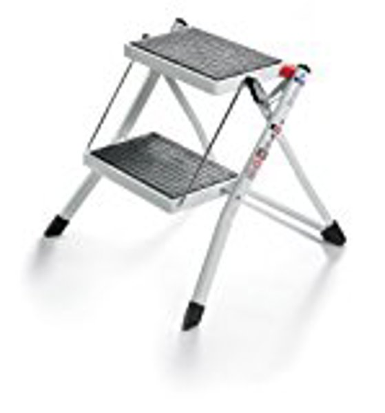 POLDER 90401 Utility Stool 2 Step Mini White Plastic Lightweight
