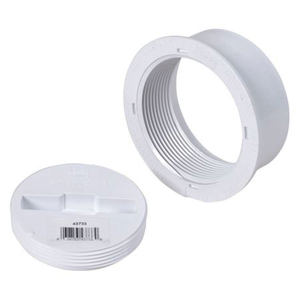 Oatey 43733 Cleanout 4 In All Plastic Snap PVC