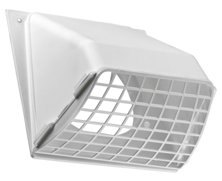 Lambro Industries 1471W Vent Hood Dryer 4 In Flapper White Plastic