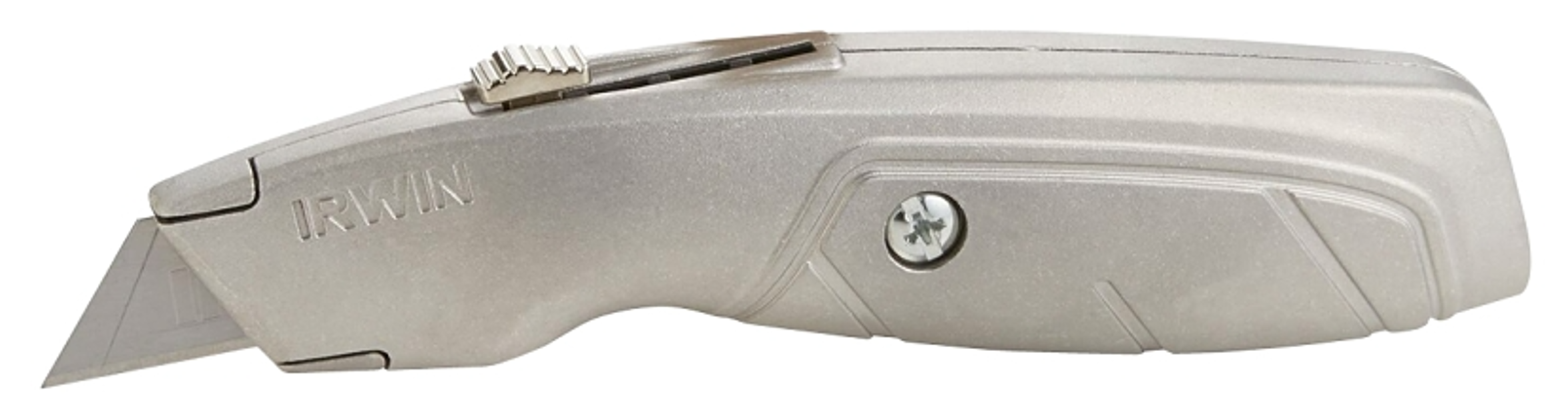 IRWIN INDUSTRIAL 2082101 Standard Utility Knife 2-1/4 X 1-1/2 In Bi-Metal Ergonomic Silver Handle