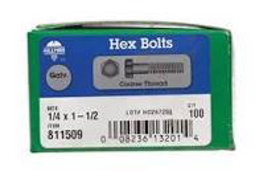 Hillman Group 811626 Hex Bolt 1/2 In X 5 In Low Carbon Coarse Thread Galvanized