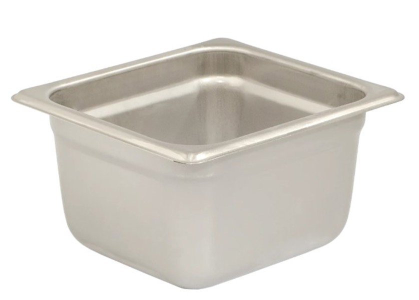 4"DEEP Browne Foodservice Pan Steam 1/6 Size 4 Deep