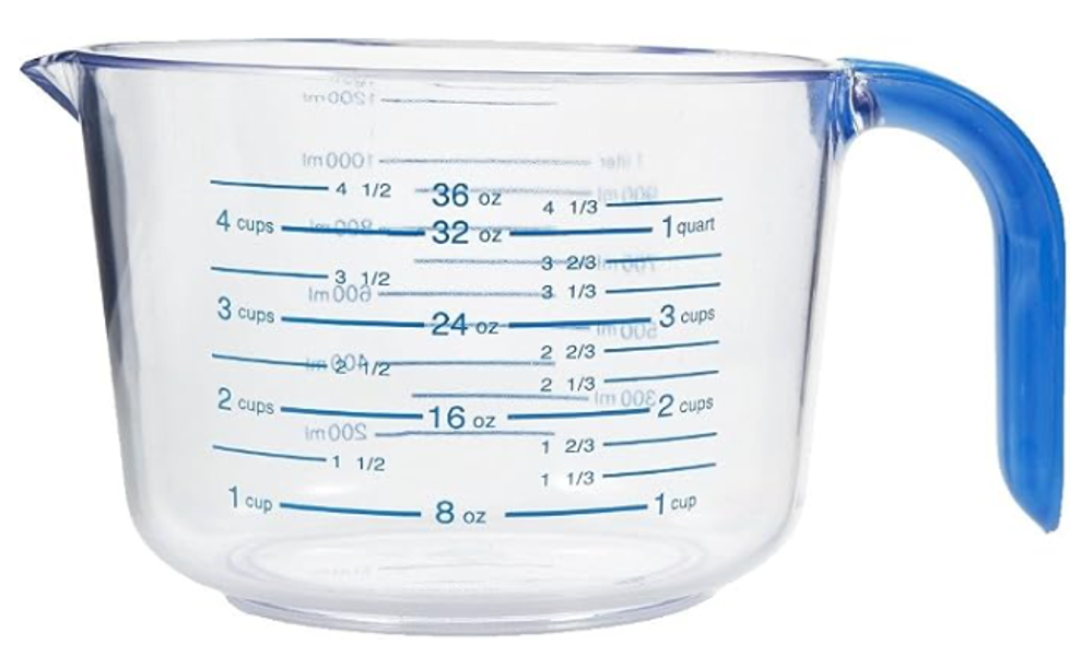 Arrow Plastics 00032 Measuring Cup 4.5 Inch Clear Plastic