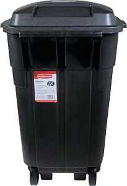 Rubbermaid 289804BLA Wheeled Refuse Can 35 Gal Black