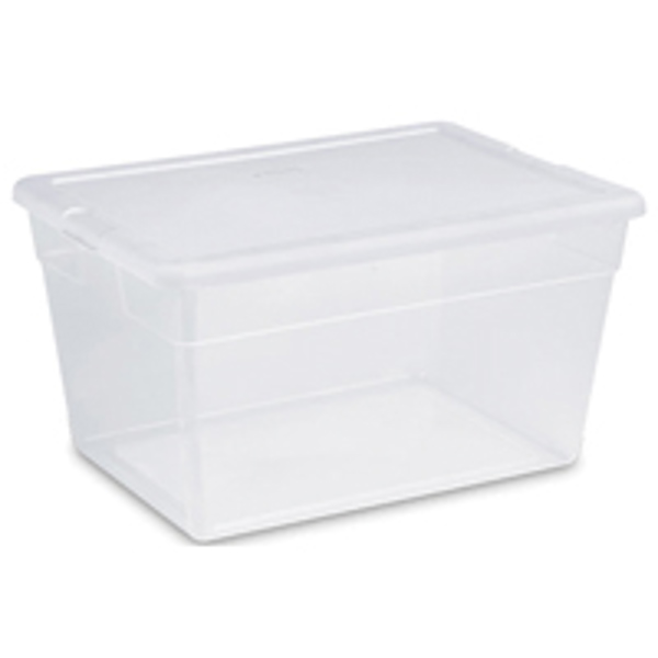 Sterilite 16598008 Storage Box 56 Qt with Snap-Lock Lid