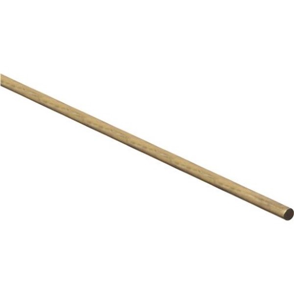 National Hardware N215-244 Smooth Rod 1/4 In x 36 In Steel Brass
