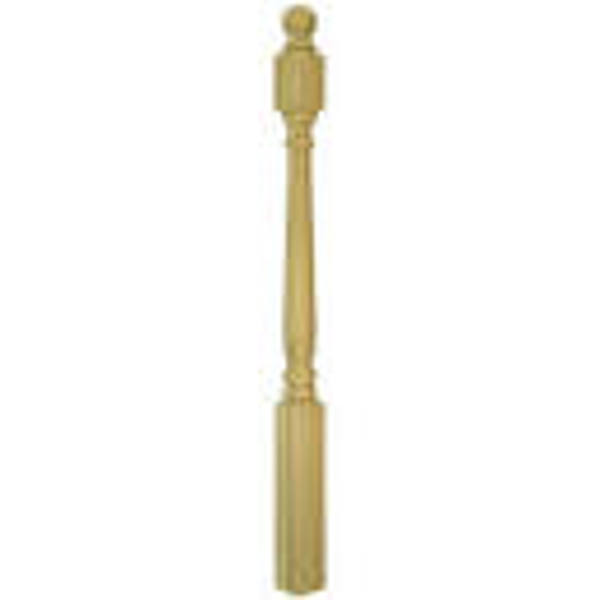 Carolina Stair Supply LEE 9584BT56PO Newel Ball Top 60 In Poplar