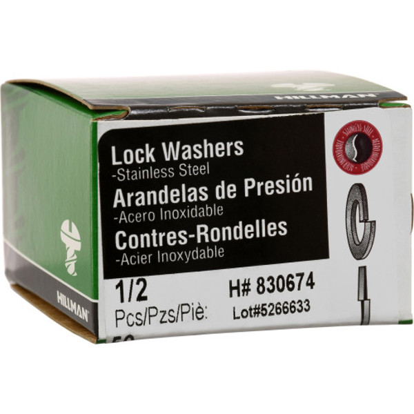 Hillman Group 830674 Split Lock Washer 1/2 In