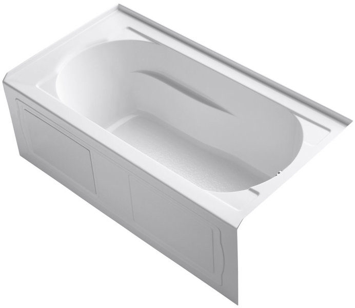 Kohler 1184-RA-0 Bath Tub 60 In Right Hand Devonshire Collection White