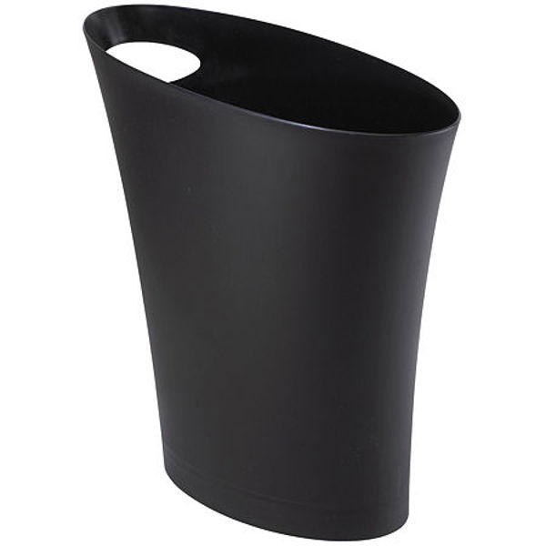 Umbra 082610-040 Skinny Wastebasket 2 Gal Black
