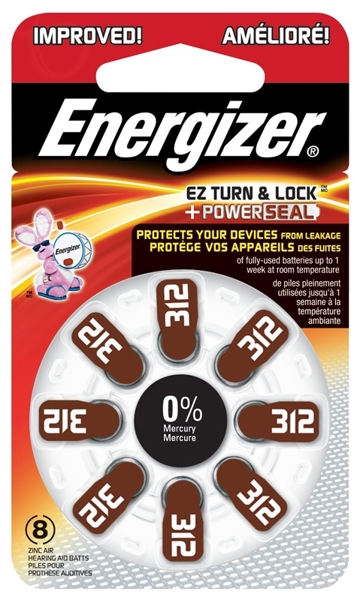AZ312DP8 Energizer Battery Battery Hearing Aid 0 Mercury