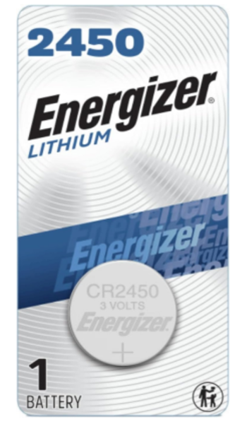 Energizer Battery ECR2450BP Battery Coin Cell 620 mAh Lithium