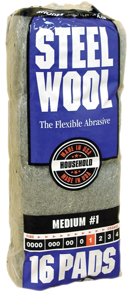 HOMAX GROUP 106604-06 Steel Wool N#1 Grit Medium Gray