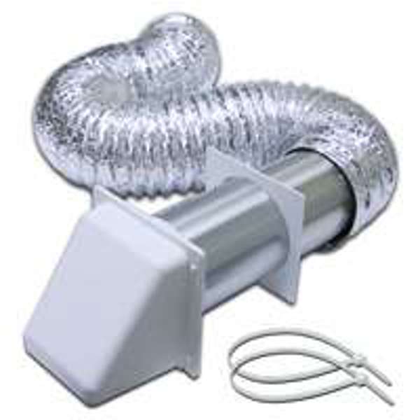 Lambro Industries 1375W Vent Dryer Hood Kit 4x8 White