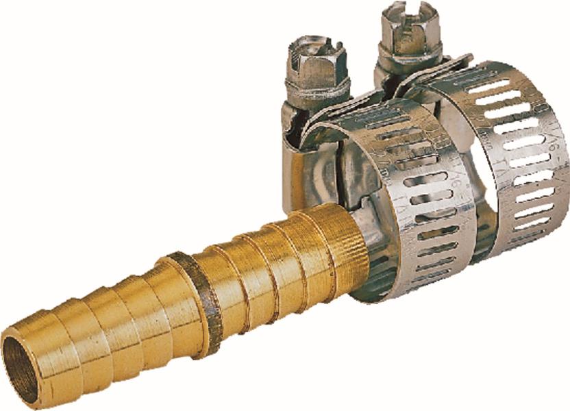 Landscapers Select GB91053L Hose Mender Male 1/2 In with Clamp Brass