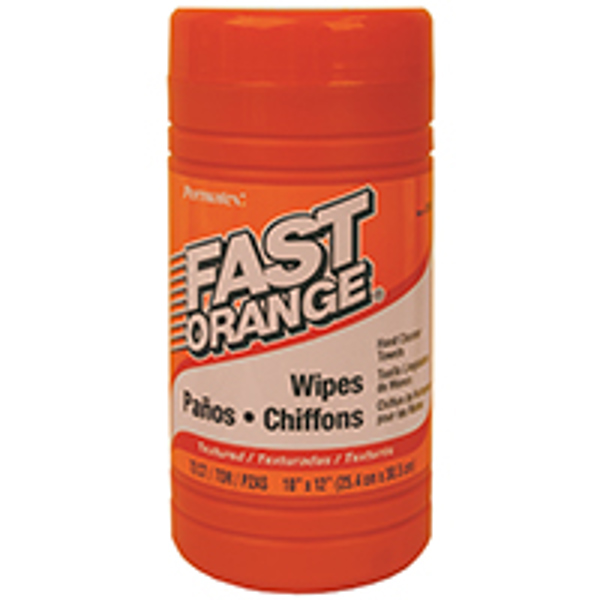 FAST ORANGE 25051/25072 Dual Side Cleaning Wipes 72 Ct Citrus