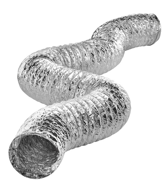 Lambro Industries 414/UL Flexible Air Connector 4 In X 25 Ft L Duct Lamaflex Aluminum Film