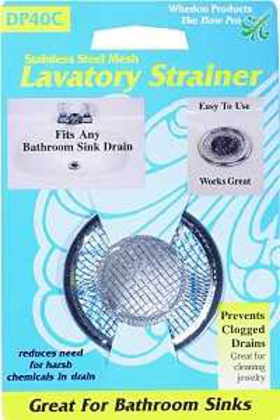 Whedon Products DP40C Lavatory Sink Strainer With Ring 2-1/4 Inch Stainless Steel