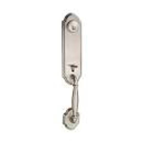 National Millwork NATMILL 22815SN Single Cylinder Lock Handle Set Stain