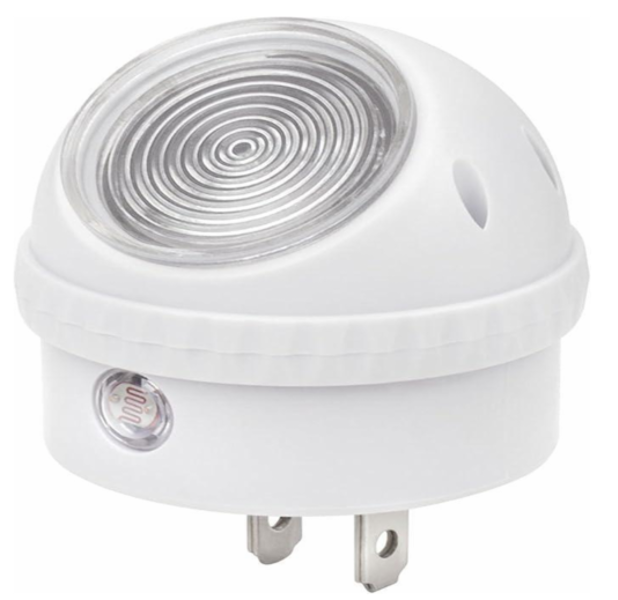 SMARTWORKS NL-24-2500FD Night Light Set 2Pk LED 360 Deg Rotating Head Photoelectric Sensor Turns On