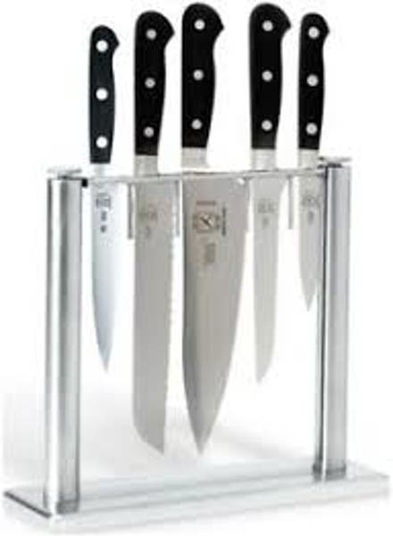 Mercer Culinary M23500 6 Piece Forged Knife Block Set Triple Riveted