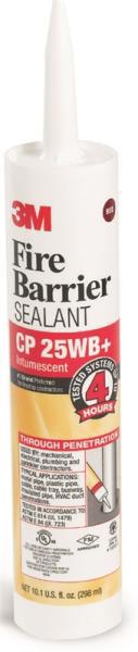 3M CP25WB Fire Barrier Sealant 10.1 Oz Red Cartridge Paste 40 To 122 Deg F