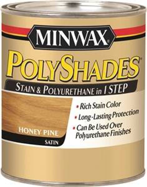 Minwax 21310 One Step Wood Stain 0.5 Pt Honey Pine Oil Based 120-150 Sq Ft/Qt
