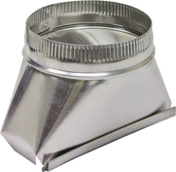 Lambro Industries 135/120 Range Transition 4 In 18.25 In Hood Round Aluminum