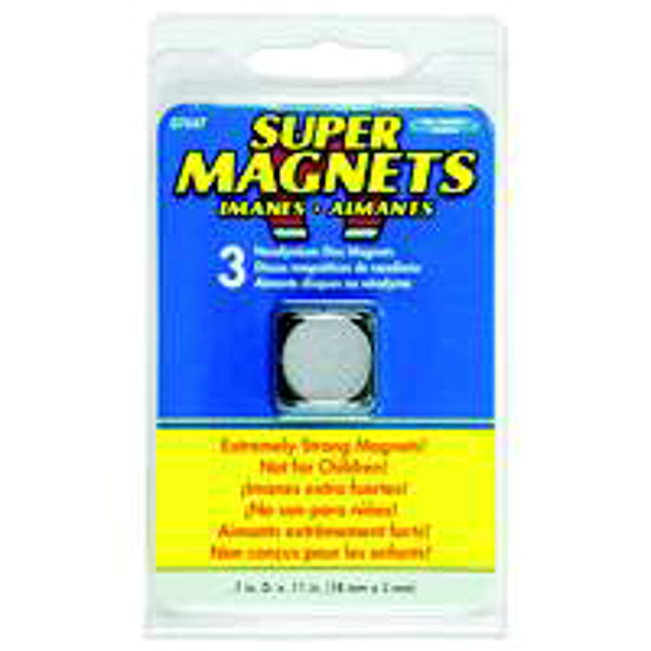 Master Magnetics 07047 Magnet Disc Super 3Pc Neodymium