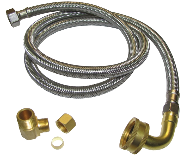 Plumb Pak PP23834 Dishwasher Hose 72 In 3/8 Comp X 3/8 Connector