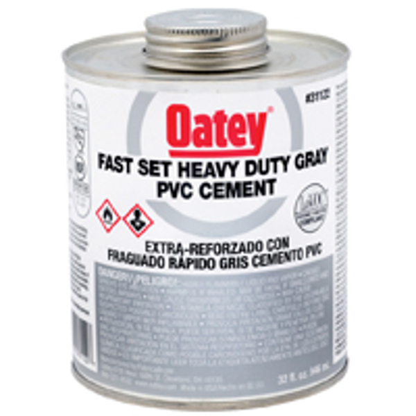 Oatey 31122 Liquid Cement 32 Oz Gray
