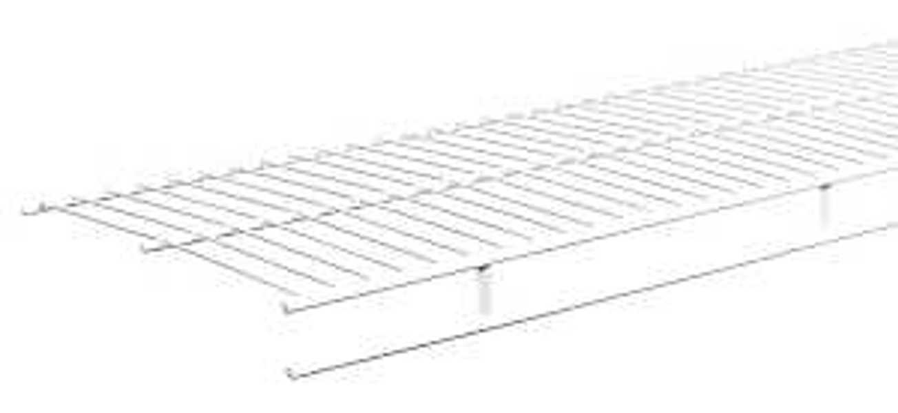 1-LEVEL ClosetMaid 37300 Wire Shelf 12X144 In Steel White