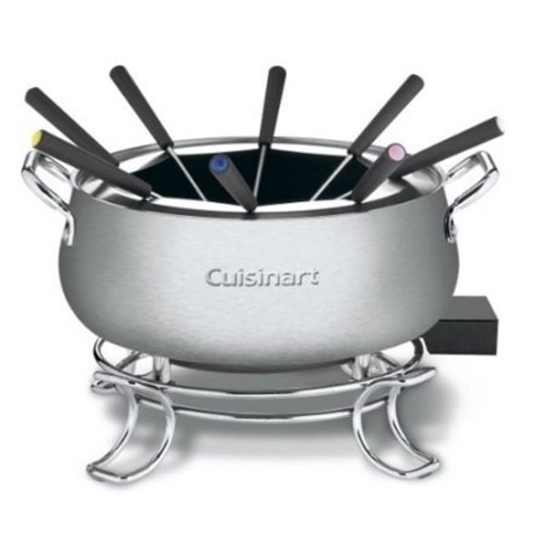 Cuisinart/Waring CFO-3SS Electric Fondue Pot Set 3 Qt Brushed Stainless Steel